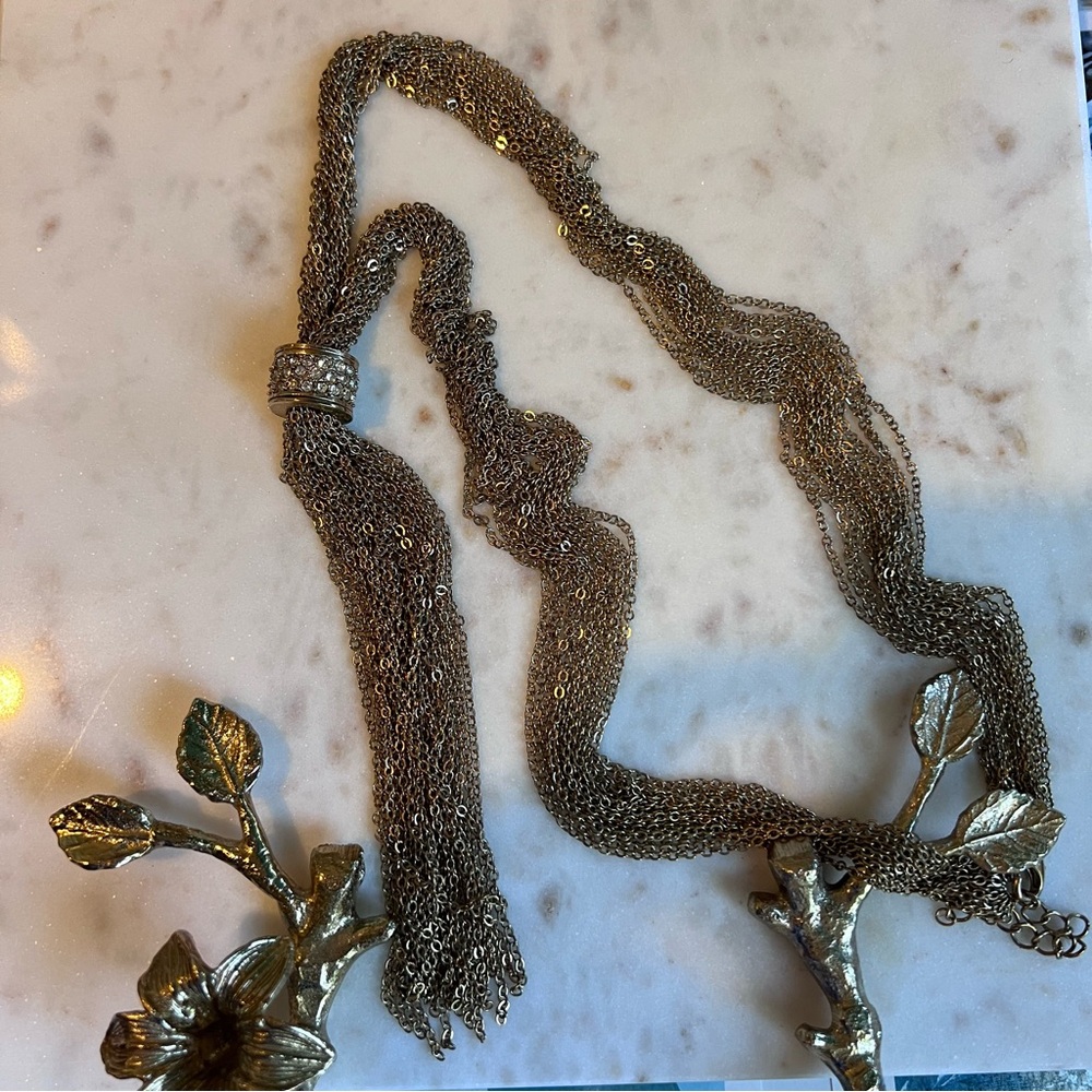 Vintage Gold-Tone multi chain Necklace